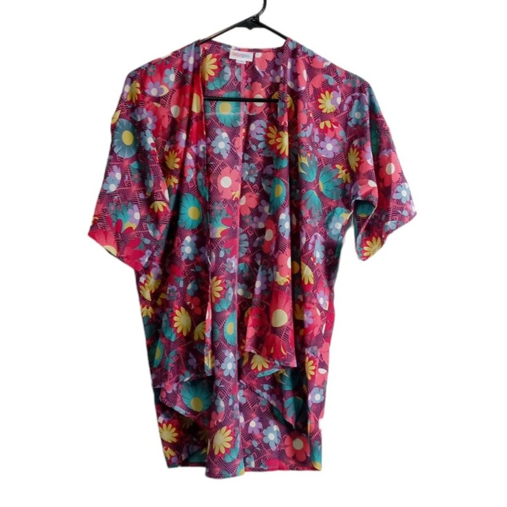 LuLaRoe Girls Floral Swimsuit Cover-up Size 3 (10-12)